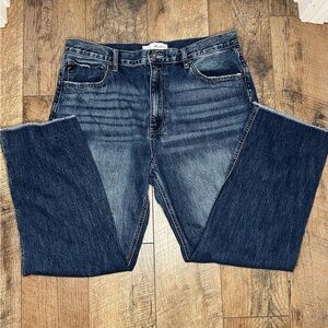 KanCan Blue Straight Cropped Jeans 15/31